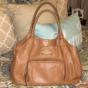 Kate Spade brown leather handbag, great condition
